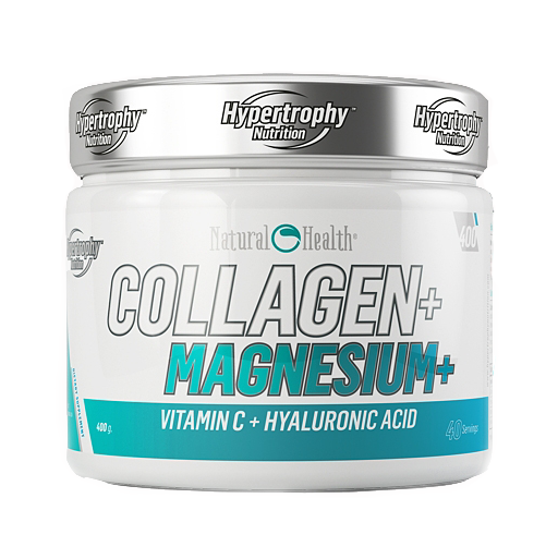 Collagen+Magn+Hyalur / 400гр - съставен от 4 компонента, които се грижат се за вашата красота и стави:Колаген, Магнезий, Витамин C и Хиалуронова киселина.