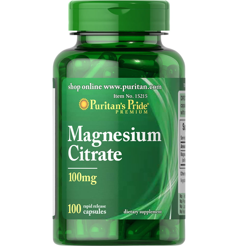 Magnesium Citrate 200mg / 90 табл - намалява стреса, мускулните схващания и крампи и подобрява съня, има за цел да подпомага растежа на костите